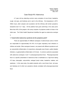 CS10 Micr401 Case Study Adenovirus