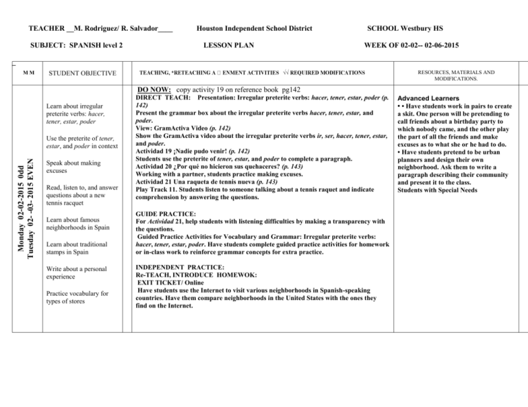 Guide Practice Houston Independent School District Guide Practice Houston Independent School District