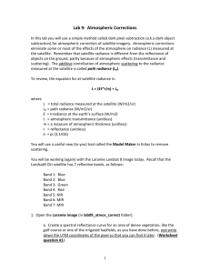 Lab 9 – Atmospheric Correction