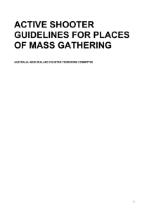 Active Shooter Guidelines for places of mass gathering