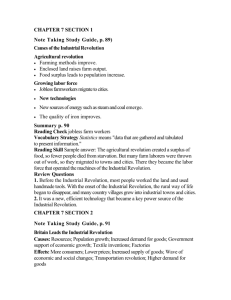CHAPTER 7 SECTION 1 Note Taking Study Guide, p. 89) Causes of