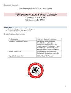 WASD Local Literacy Plan - Williamsport Area School District