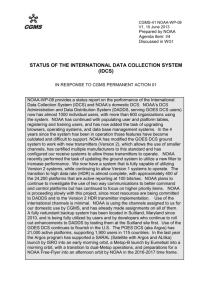 Status of the International Data Collection System (IDCS)