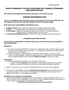 Attendance and participation 2015