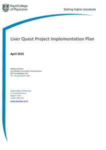 Liver Project outline plan, April 2015