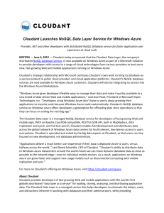 Cloudant Launches NoSQL Data Layer Service for