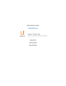 Udacity Website Evaluation