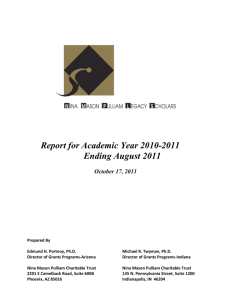 Nina Scholars 2007-2008 Report