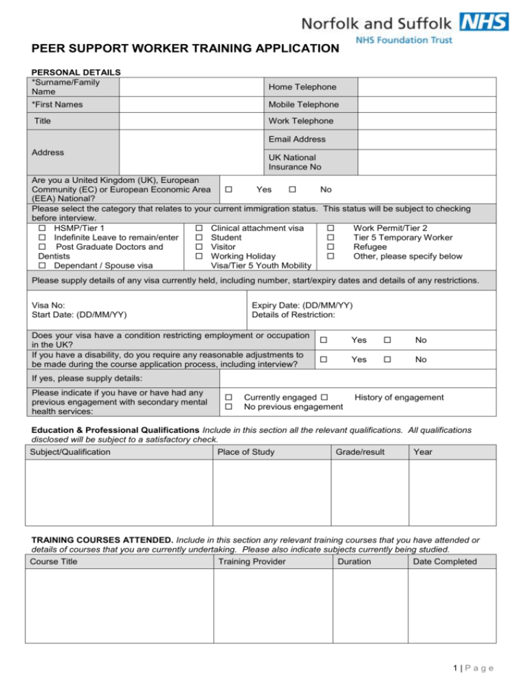 peer-support-worker-application-form