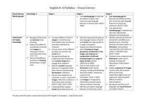 English K-10 Syllabus * Visual Literacy