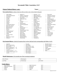 Patient Medical History Page 2
