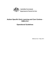 Op Guidelines - Autism - Department of Social Services