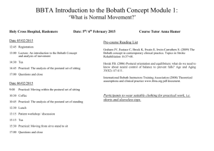 BBTA Introduction to the Bobath Concept Module 1