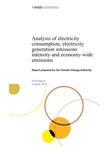Australia`s electricity and emissions final report