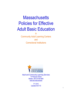 Guidelines for Effective Adult Basic Education
