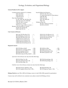 Ecology, Evolution, and Organismal Biology