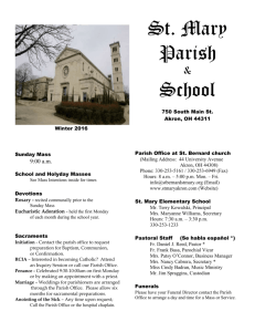 Y6 M26 Jan 3 - St. Mary Parish and School