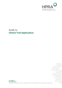 Guide to Clinical Trial Applications