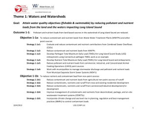Objective 2-1a - Long Island Sound Study