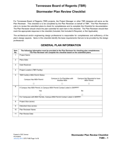 F 486 Stormwater Review Plan Checklist