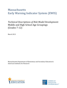 EWIS - Technical Descriptions of Risk Model Development: Grades