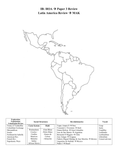 Latin America - ib world history Y2