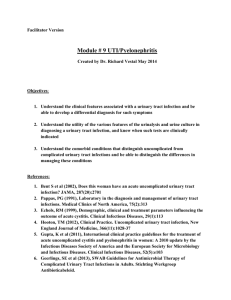 Module # 9 UTI/Pyelonephritis