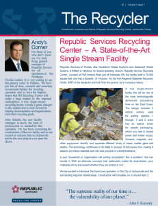 Republic Services Recycling Center