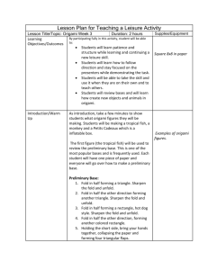 Lesson Plan for Teaching a Leisure Activity Lesson Title/Topic