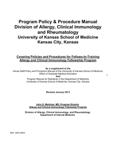 Policy & Procedure Manual - University of Kansas Medical Center