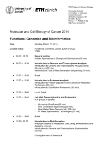 Functional Genomics and Bioinformatics