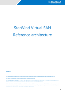 StarWind Virtual SAN Reference Architecture