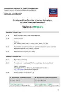 Conference Programme - Regional Studies Association