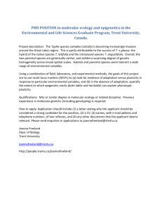 PHD POSITION in molecular ecology and