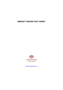 Breast cancer fact sheet