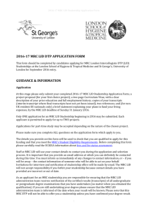 2016-17 Application Form - London School of Hygiene & Tropical