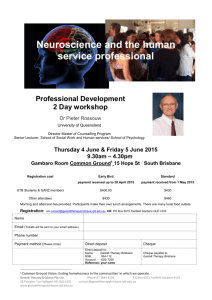 Neuroscience & human services June Workshop
