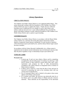 Circulation Policy - L2 [Library Learning]