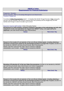 Requirements For Financial Submission