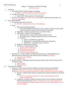 Chapter 1 Outline Notes