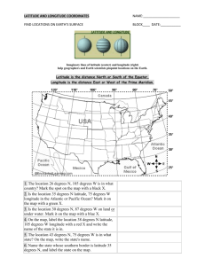 Latitude & Longitude Practice