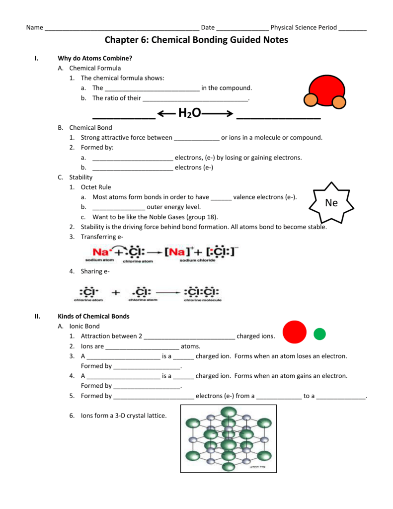 Chapter 6 Chemical Bonding Worksheet Answers TUTORE ORG Master Of