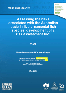 Assessing the risks associated with the Australian trade in live