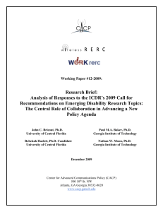 Research Brief - Georgia Tech Center for Advanced