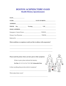 HealthHistory Questionnaire