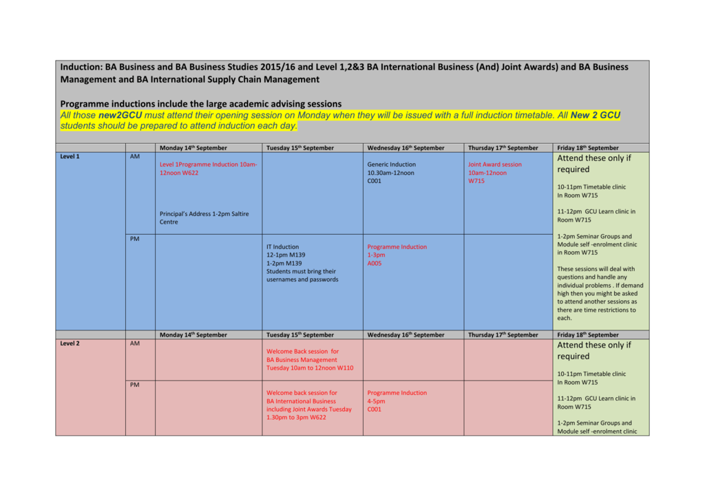 induction-week-timetable