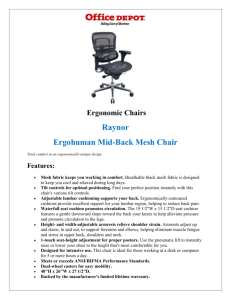 Ergohuman Mid-Back Mesh Chair