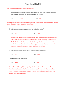 Patient Survey 2012/2013