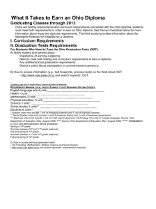 II. Graduation Tests Requirements