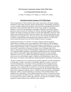 2013 Snowmass Community Summer Study White Paper Low